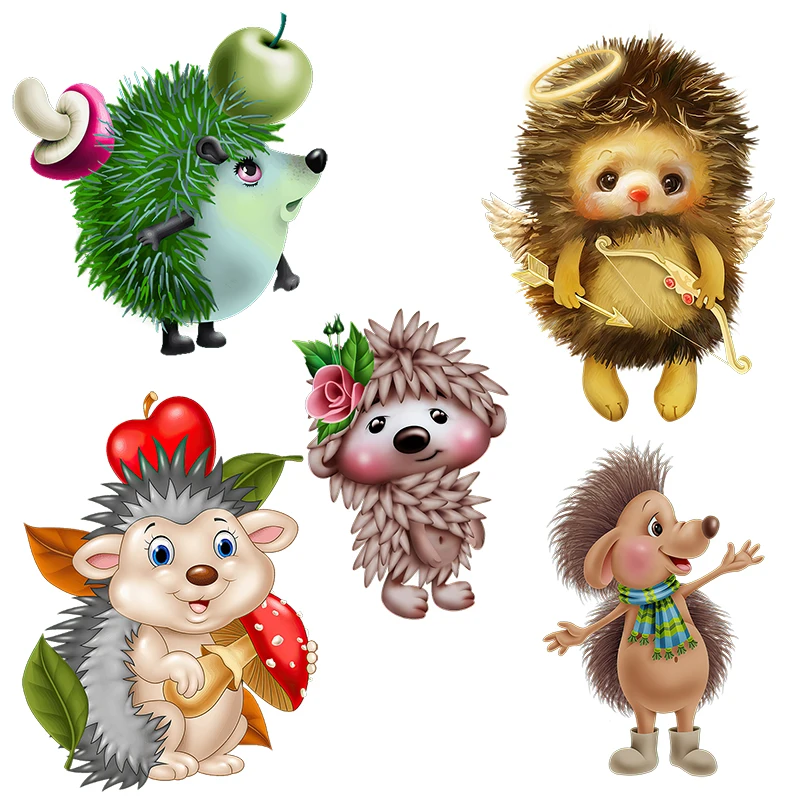 

CX42 Lovely Hand-painted Cartoon Hedgehog Forest Animal Family Decoration Wall Sticker