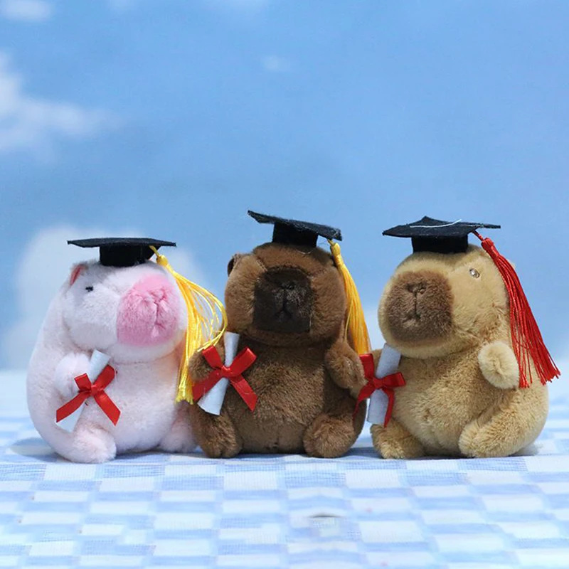 Симпатичная плюшевая кукла Dr Capibala кулон изысканная мягкая игрушка модная