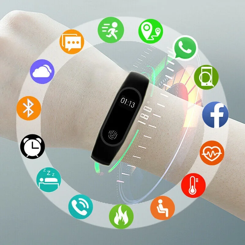 

Reloj Brazalete Inteligente Deportivo Contador De Pasos Distancia Bluetooth