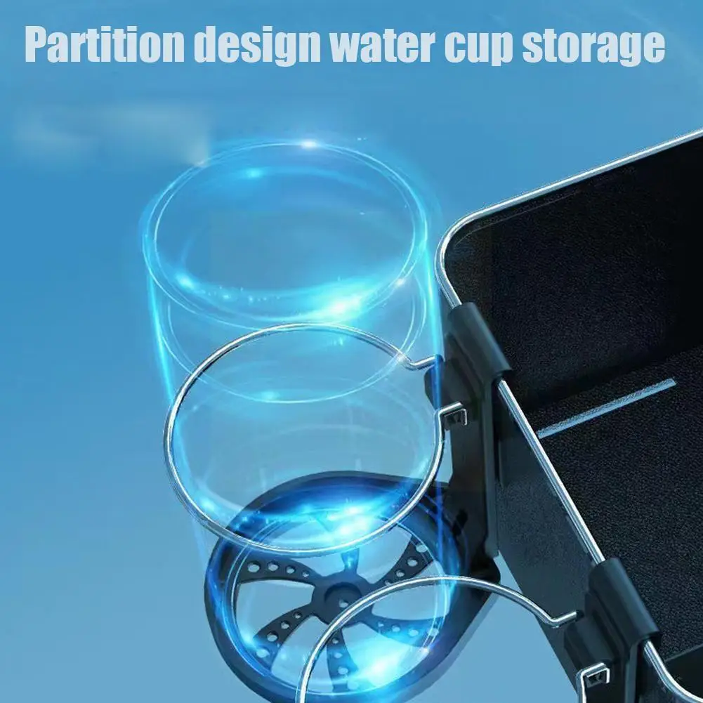 

Car Cup Holder Tissue Organizer Box Multifunctional Box Auto Box Pockets Home Tissue Organizer Storage J7u1