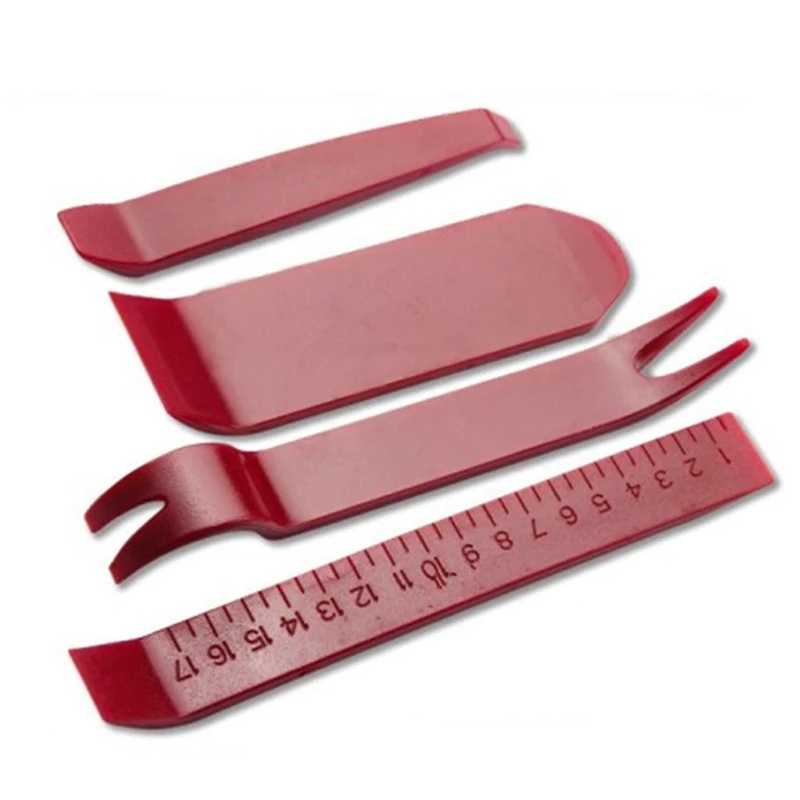 

4 Pcs Interior Car Door Panel Trim Removal Hand Pry Tools Clip Kit Set Remover Plastic Clip Set D7YA