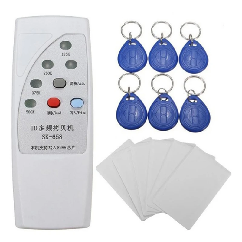 

Top SK658 RFID Access Control Card Duplicator 125 Khz Reproducible Label Reader Card Writer Handheld Key Copier