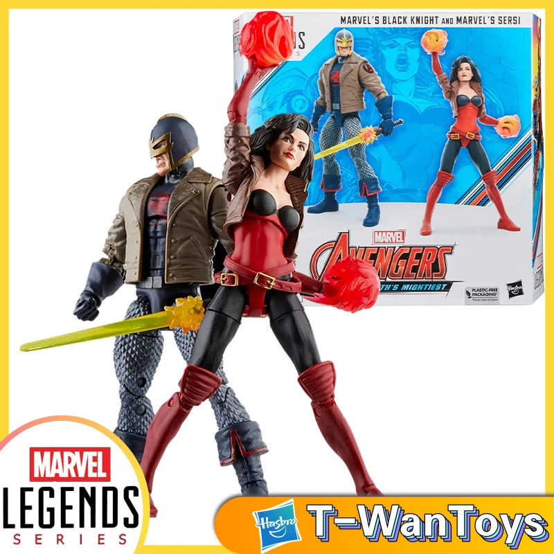 

In Stock Marvel Legends Series Hasbro Avengers 60Th Exclusive Anniversary 6-Inch-Scale (15Cm) Black Knight & Sersi 2-Pack