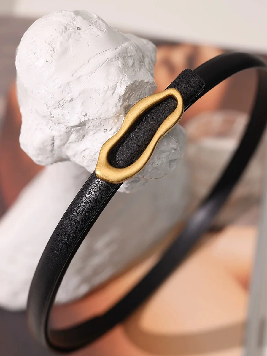 Ремень из натуральной кожи для джинсов и платьев