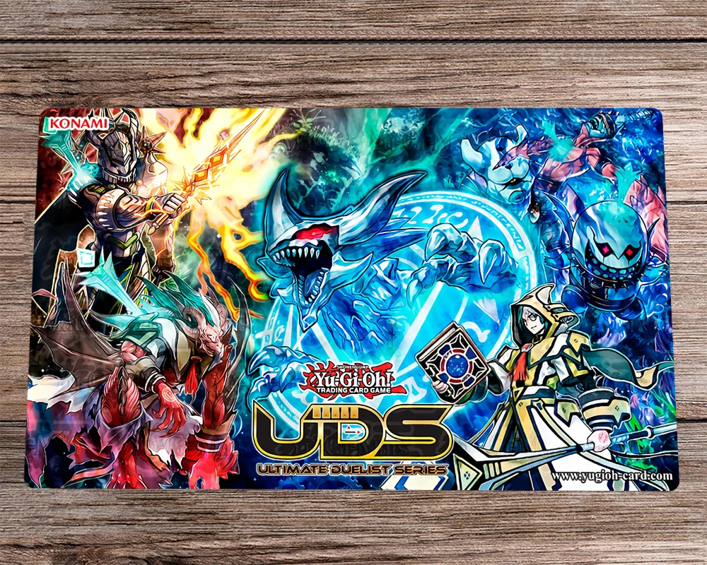 

YuGiOh UDS Anime Playmat Invoked Deck CCG TCG Trading Card Game Mat Board Game Mat & Bag Anti-slip Desk Mat Pad Mousepad 60x35cm
