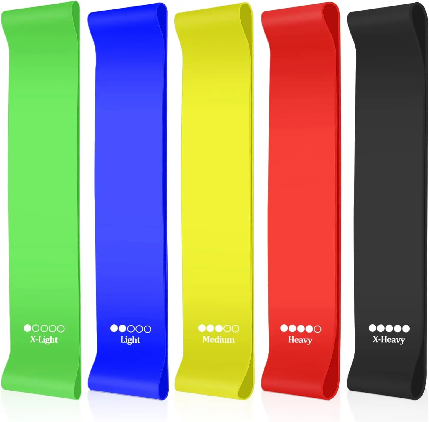 

Exercise Bands Resistance Exercise With Instruction Guide Carry Bag Elastic Bands for Working Out Exercise Gym Training Yoga