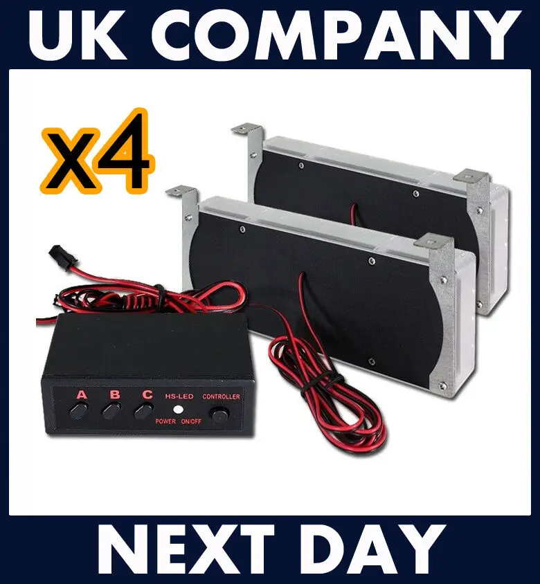 

NEW 88 LED AMBER STROBE LIGHT RECOVERY VEHICLE FLASH CAR X4