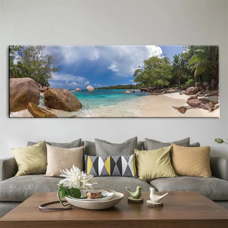 

Алмазная 5D мозаика «сделай сам», пейзаж Стразы, красивая тропическая пляжная панорама, натуральная алмазная живопись, большая вышивка H14