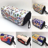 super mario game peripheral animation figure pu leather zipper double layer pencil bag student school season birthday gifts