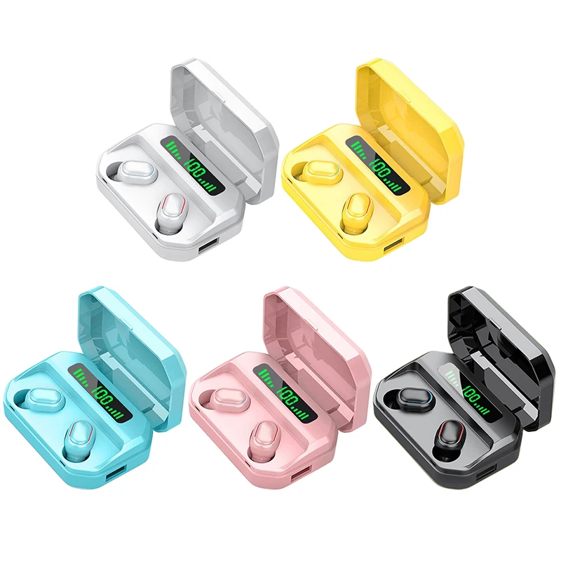 

Led Display 5.0 Headset Touch Control Stereo Tws Earphone With Charging Box Sport Headset Sport Earbuds