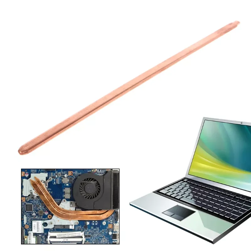 Pure Copper Tube Flat Heatsink Cooler For Laptop Notebook