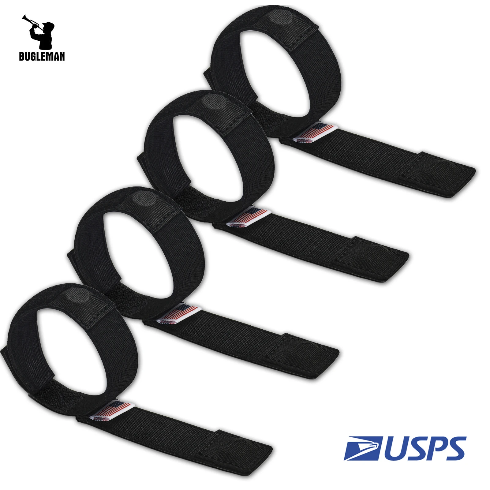 

Bugleman USPS Tactical Sentry Strap Black Magnetic Sling Staging Solution 4PCS