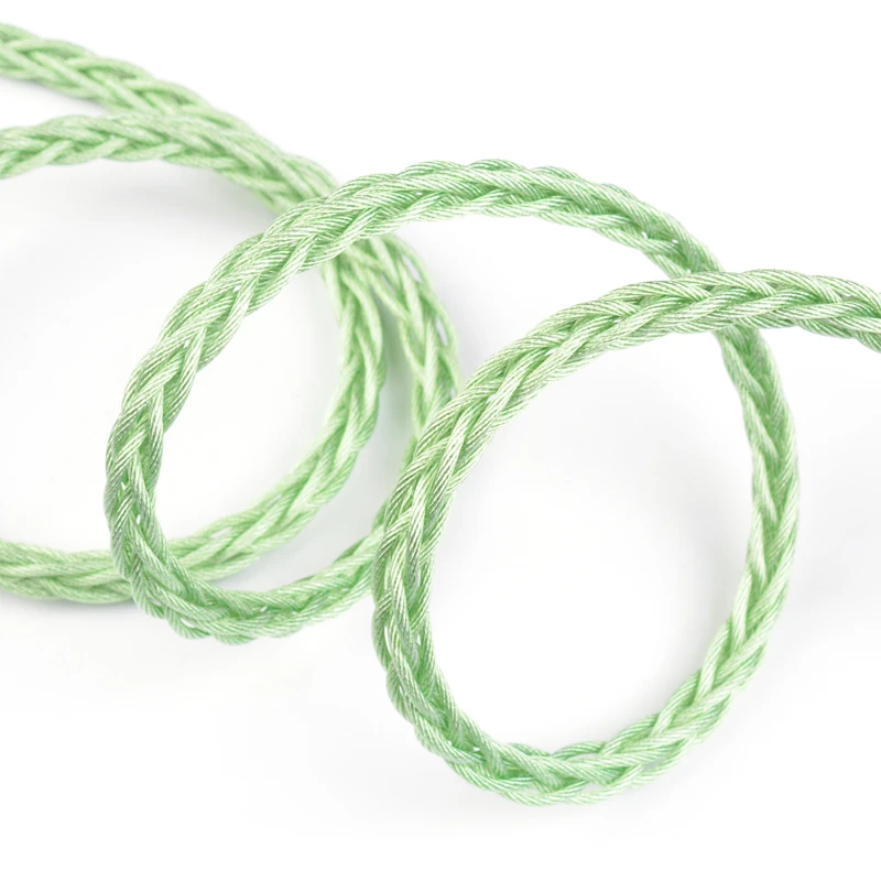 Фото NiceHCK GreenMood Wire Уникальный многокомпонентный комбинированный аудиокабель для наушников 4,4 мм 0,78 2-контактный для HeartField Yume2 ELIXIR A5000 №3