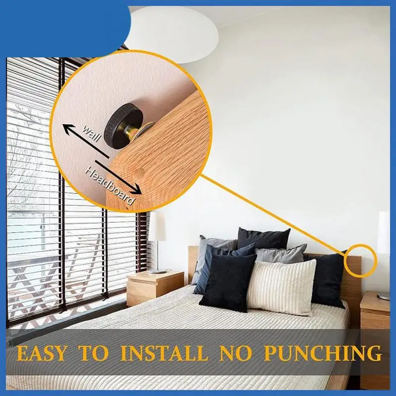 

Anti-shake Anti-vibration Fixing Screw Headboard Stoppers Anti-squeaking For Beds Cabinets Sofas Stainless Steel Adjustable