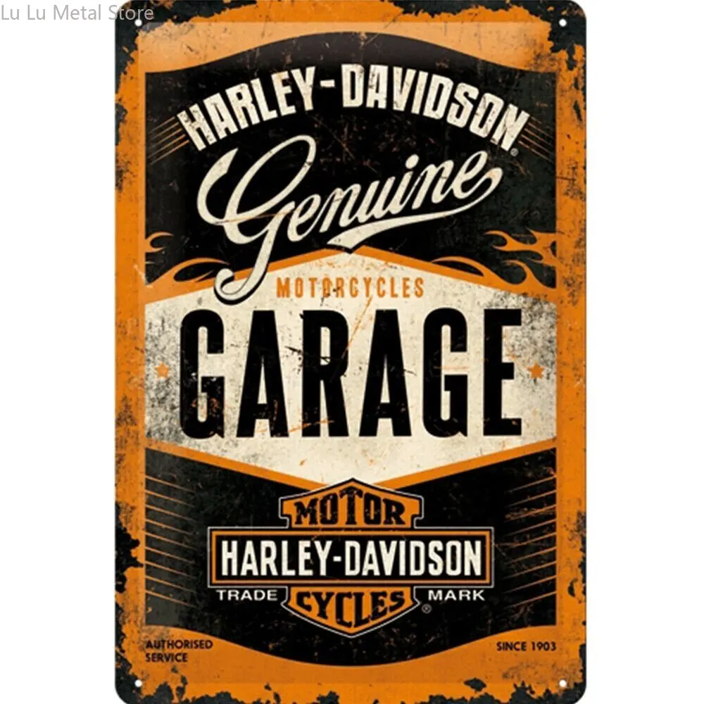 

Harleys Davidson Tin Sign Wall Painting Art Poster 30X20 30X40Cm Metal Plate Room Decoration Men Harleys Davidson