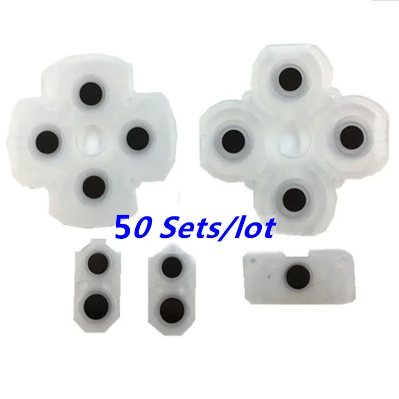 50 Sets Silicone Conductive Rubber Pads for Playstation 4 PS4 JDM 055 JDS 055 jdm 050 jdm 055 Controller Buttons Repair Part