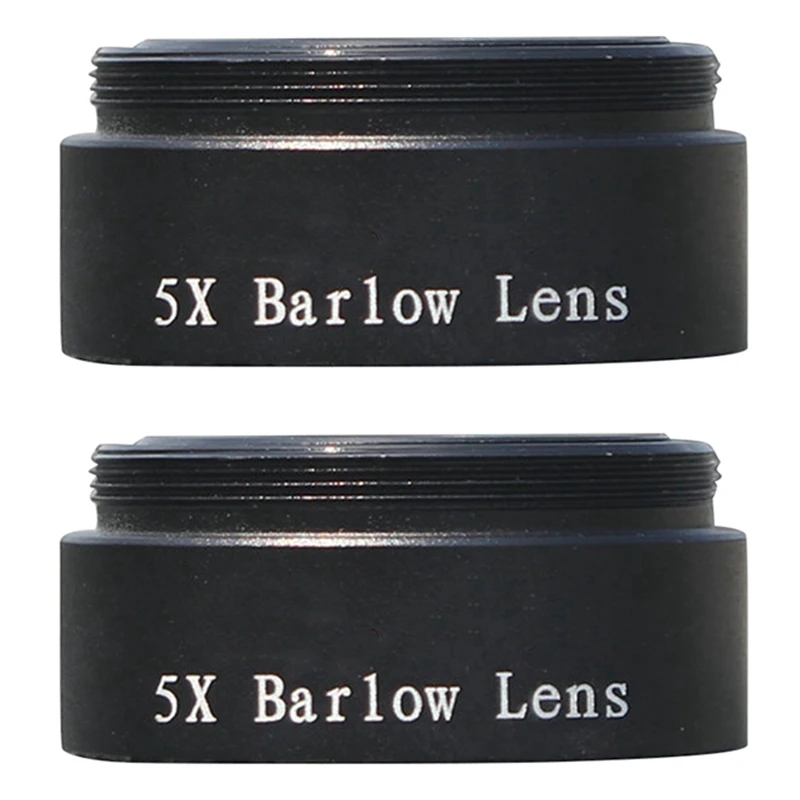 

2X Barlow Lens 5X For Any M28X0.6 Thread 1.25Inch Telescope Eyepiece Astronomy Diagonal Extender Tube Or Camera Adapter