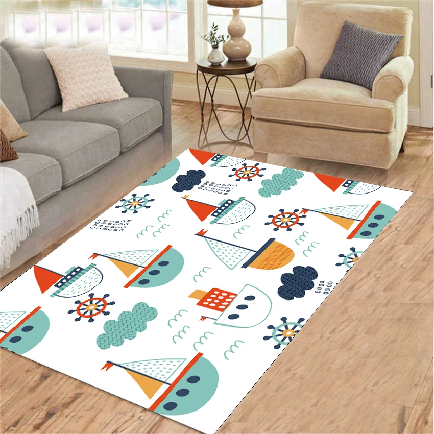 

Top Popular Soft Flannel Cartoon Children Room Carpet Play Carpet The Baby Crawling Rugs for Children Rooms Bedroom mat Gift