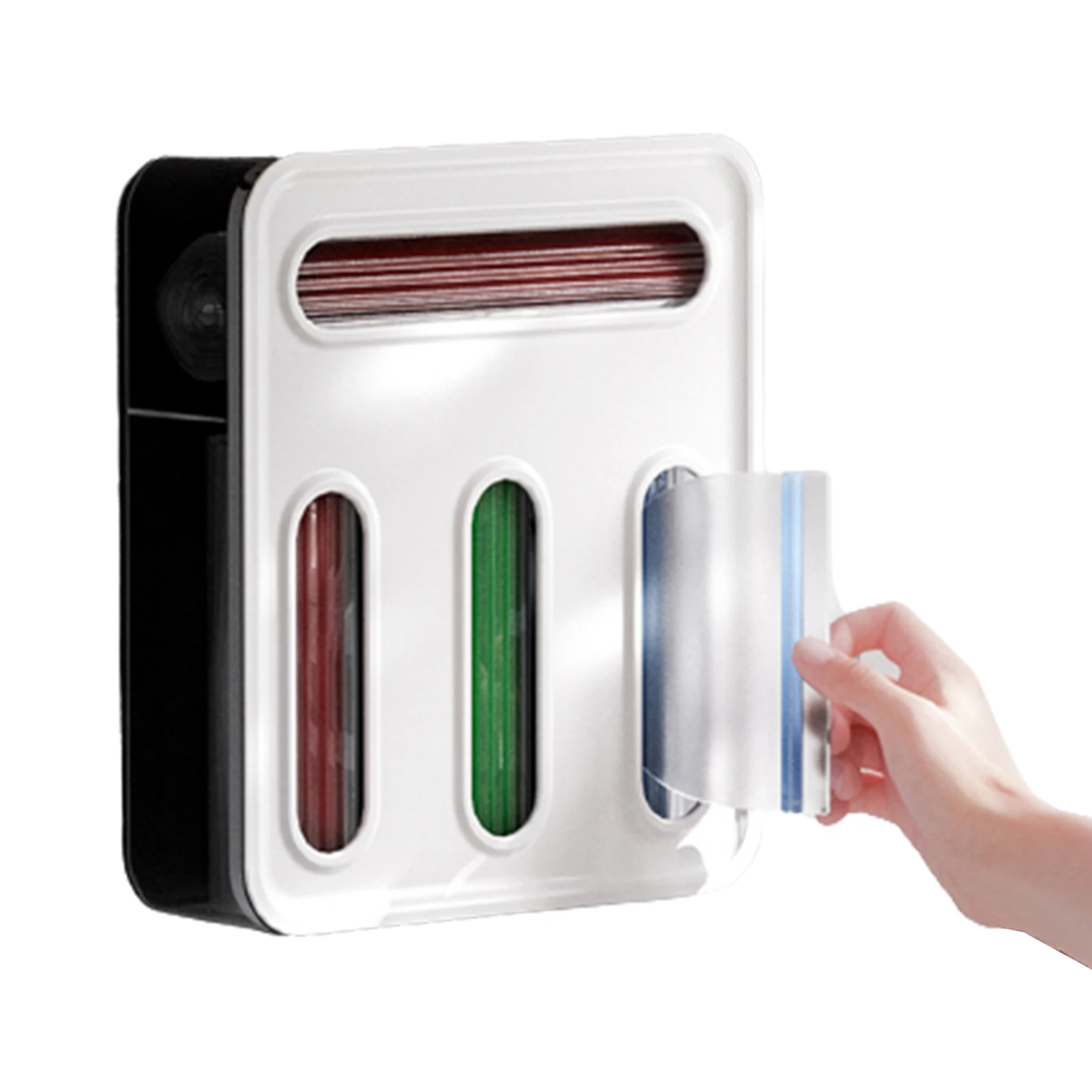 

Ziplock Bag Storage Organizer Food Preservation Bag Container for Plastic Wraps Shower Caps Cover