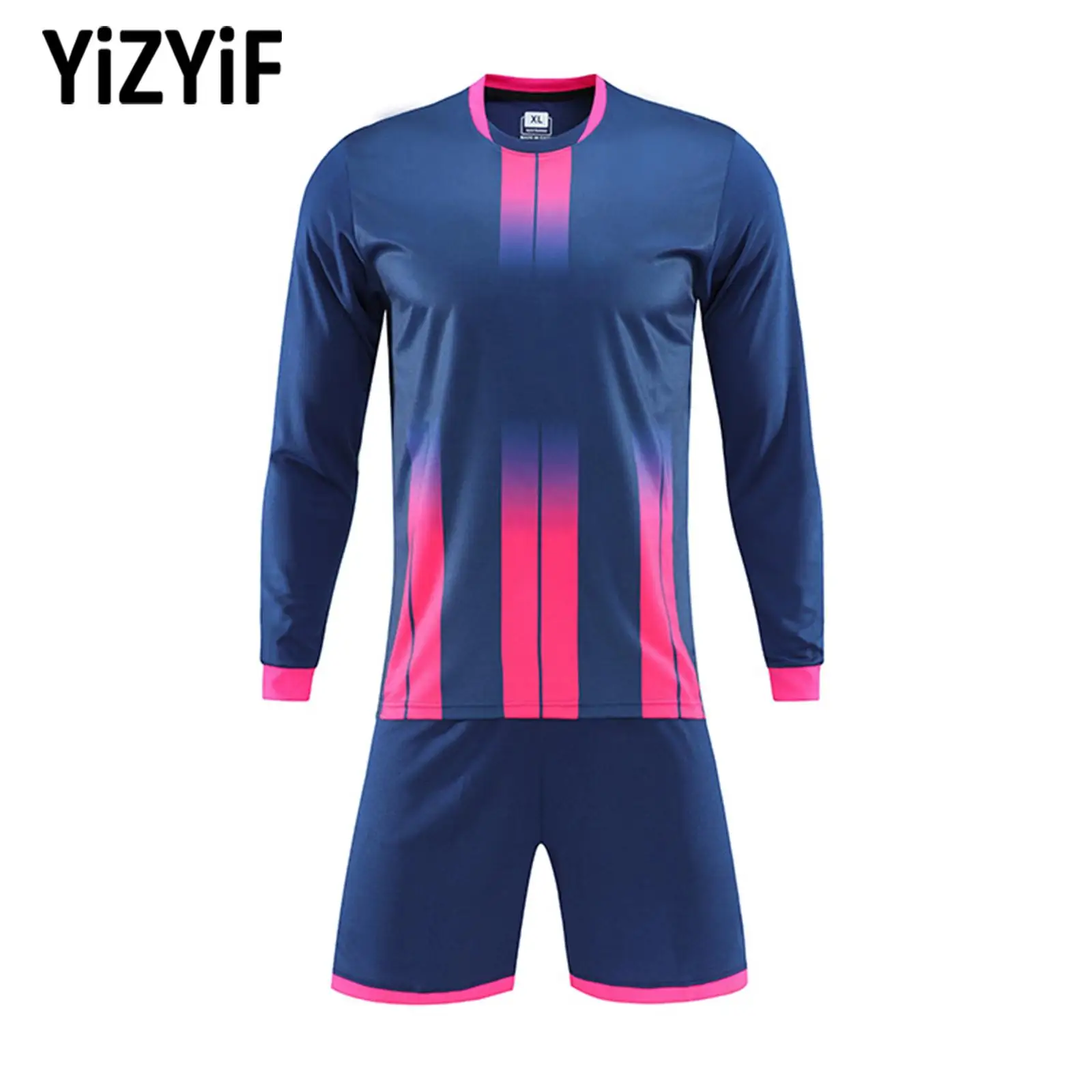 

Kids Boys Casual Running Sets Sports Outfit Tracksuits Long Sleeve T-shirt+Shorts Sets Toddler Football Soccer Training Uniforms