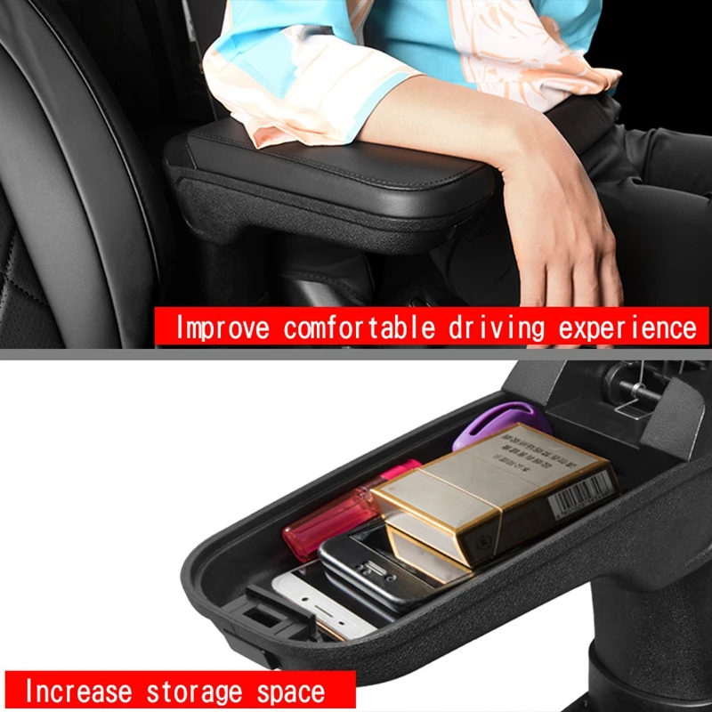 Car Storage Box PU Leather Central Armrest For Suzuki Jimny JB64W JB74W 2017 2018 2019 Interior Accessories