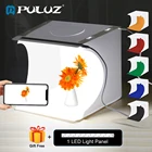 Складной светильник вой короб PULUZ, 20 см, 25 см, 30 см, световой мини-короб для фотостудии, световой короб для студийной фотосъемки, комплект из 6 фонов