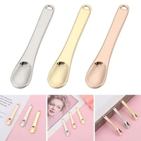 3 colors cosmetic spoons mini cosmetic spatula scoop cosmetic facial cream spoon for women girls mixing makeup