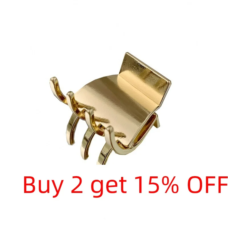 Роскошный Металлический клипса для волос женщин маленькие крабы держателей