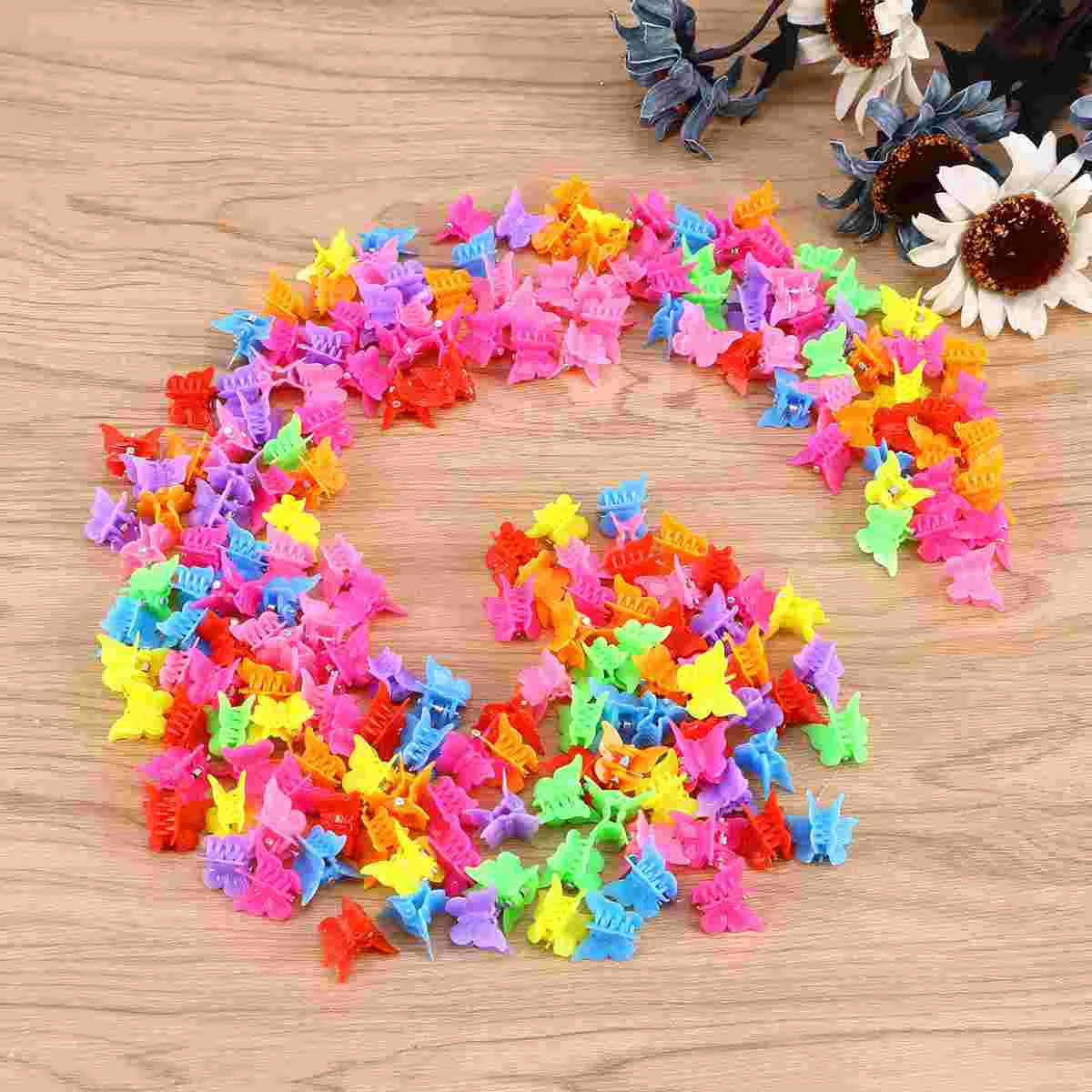 

100 Pcs Hair Clips Mixed Color Fashion Mini Hair Accessories for Ladies Girls