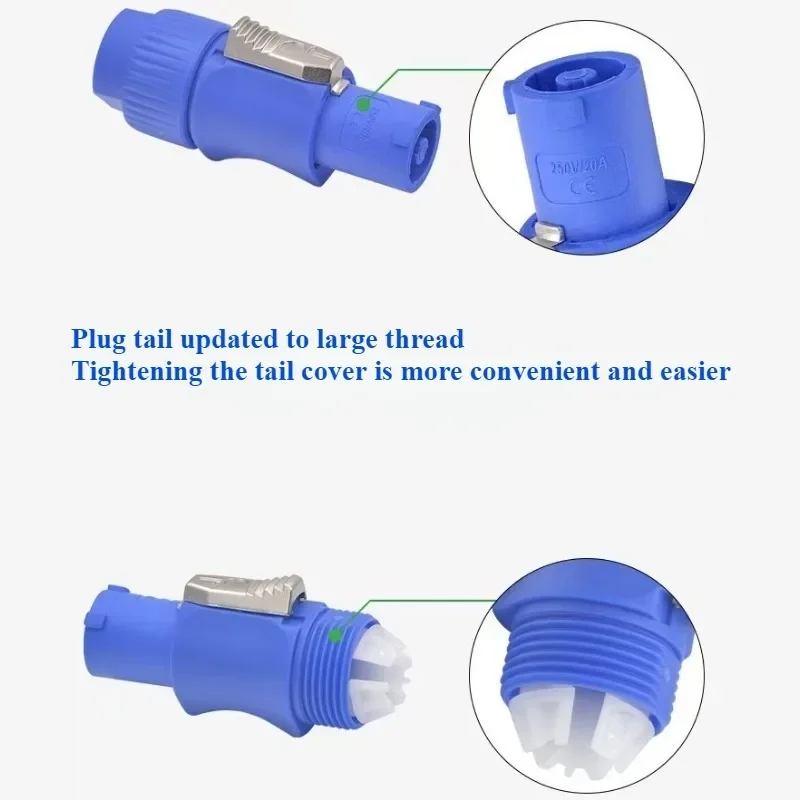 10 шт. разъем Powercon 3-контактный для динамика питания 20 А 250 В адаптер переменного