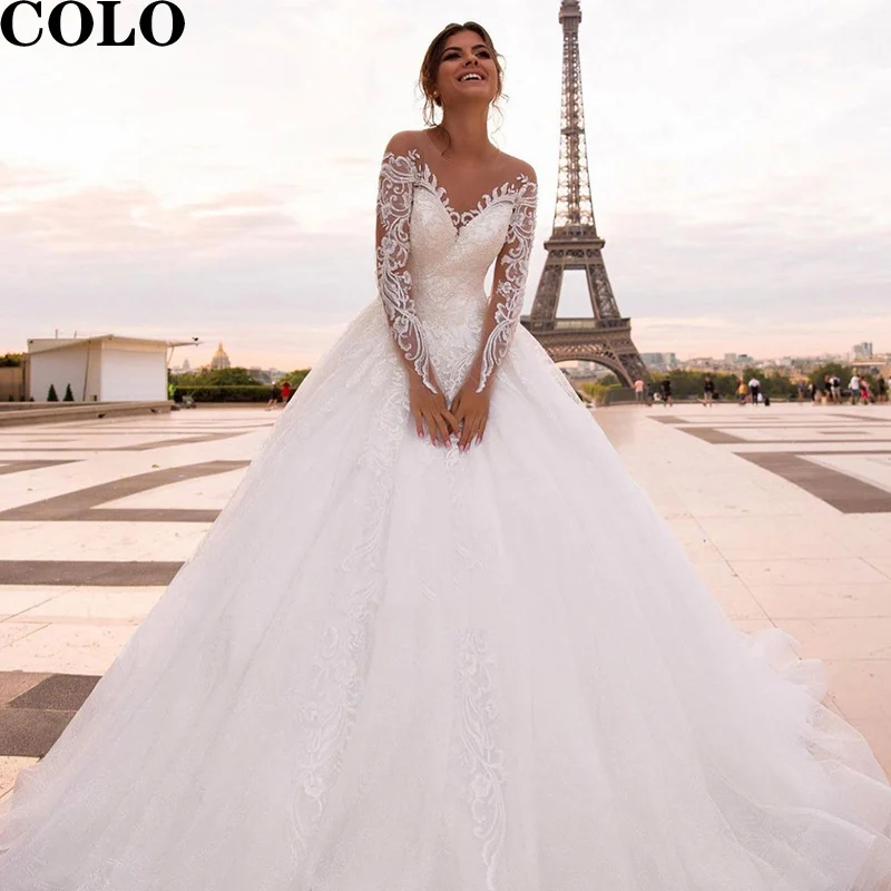 

Bridal gown Elegant Wedding Dress 2022 Organza With Embroidery With Princess Ball Gown Design Delicate Appliques Novia for Women