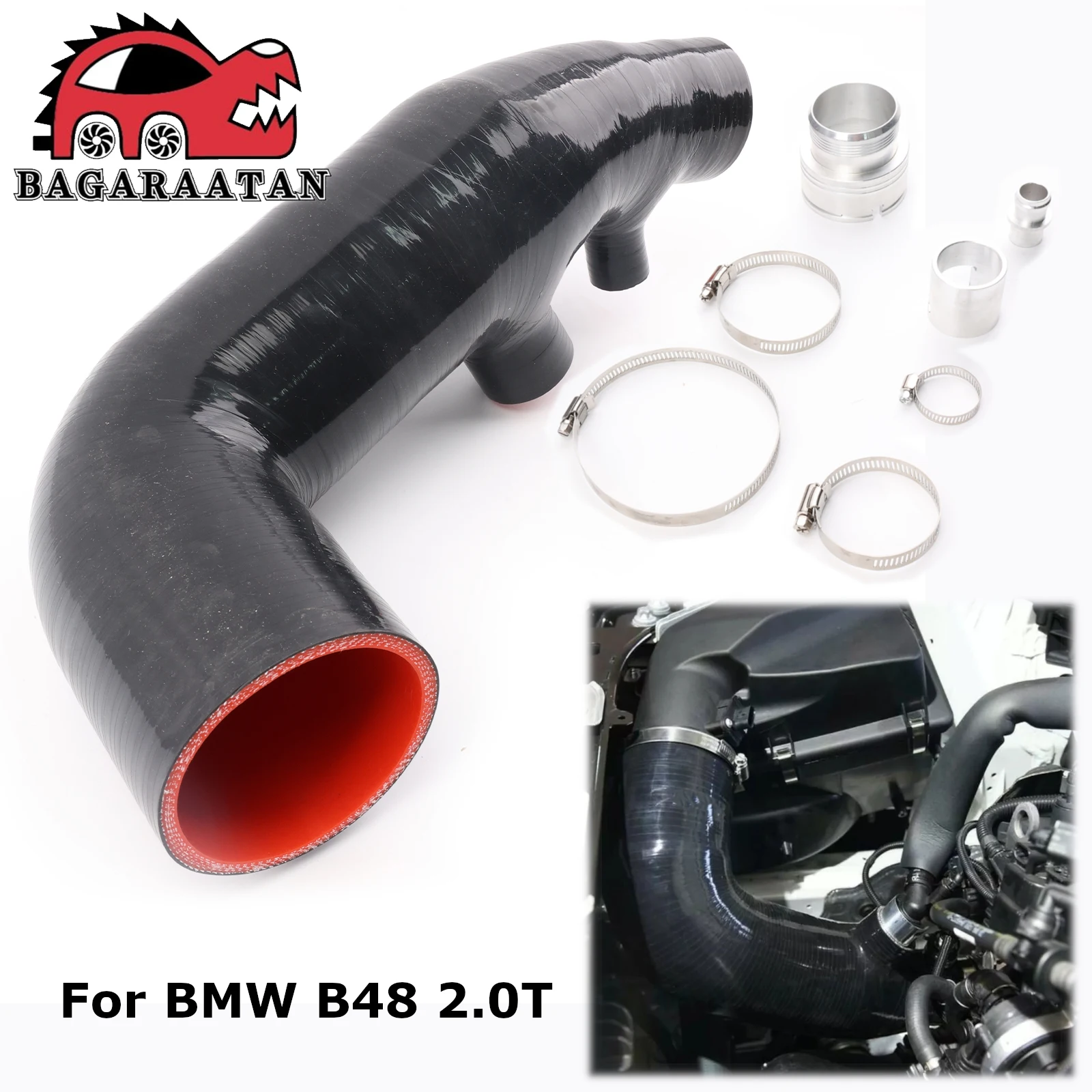 

Высокопроизводительный шланг воздухозаборной трубы для BMW G20 G21 320i 330i B48 2,0T, детали турбодвигателя