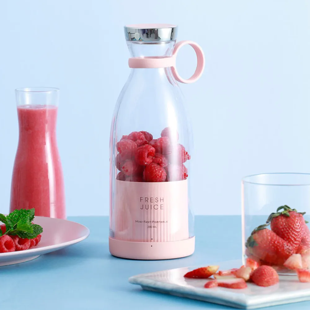 

Electric Fruit Juice mixer Protable Juicer Cup Travel Fruit Blender Juicing Maker Crush Ice Blender Mixer 300/350ml WaterBottle