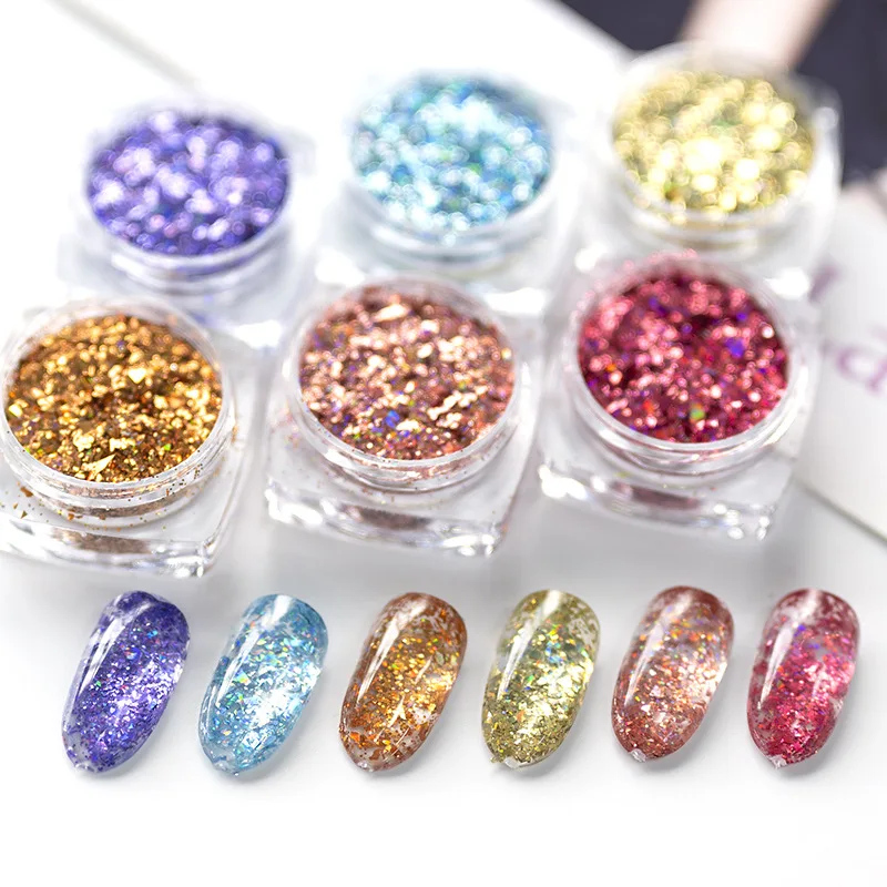 

18Colors Nail Art Sequins Glitter Eyeshadow Palette Monochrome Flash Powder For DIY Craft Makeup Tool Manicure Accessories
