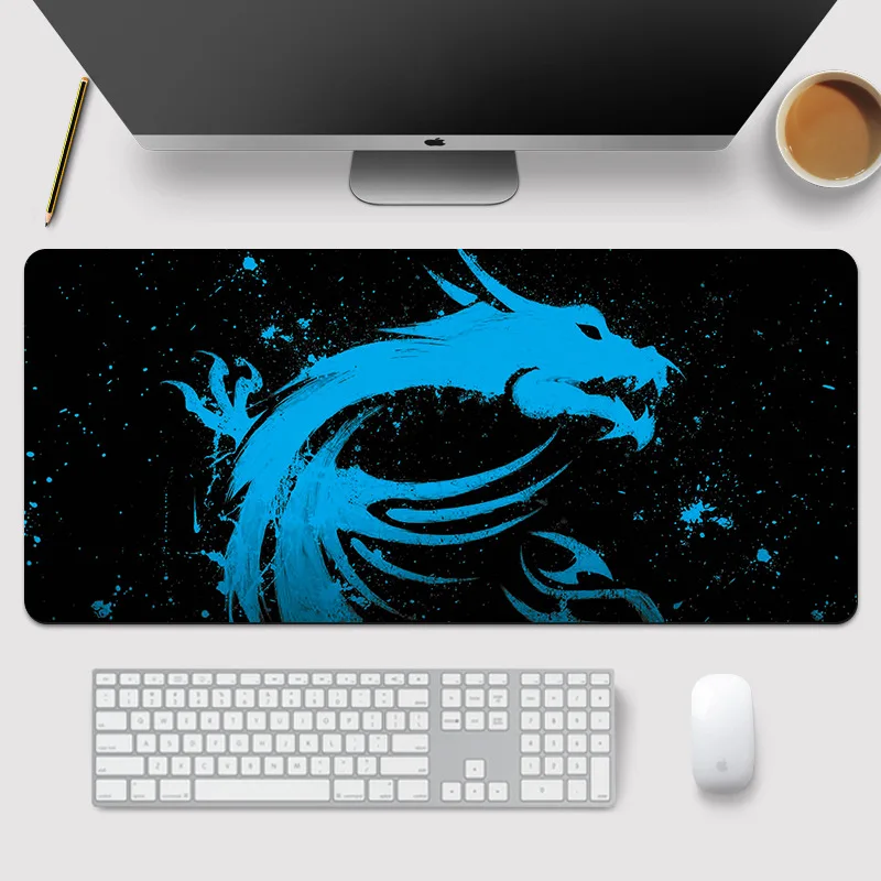 

Компьютерный коврик для клавиатуры и мыши с дизайном дракона, большой игровой коврик для мыши для ноутбука, игровой коврик для мыши XXL, коври...