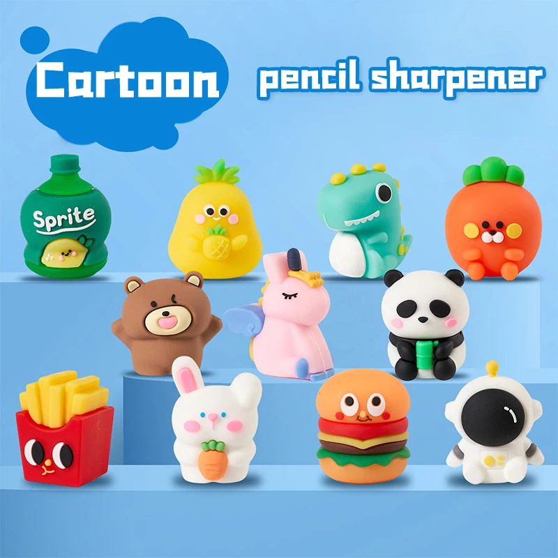 2 шт. точилка для карандашей с милой пандой креативная имитация еды ручной