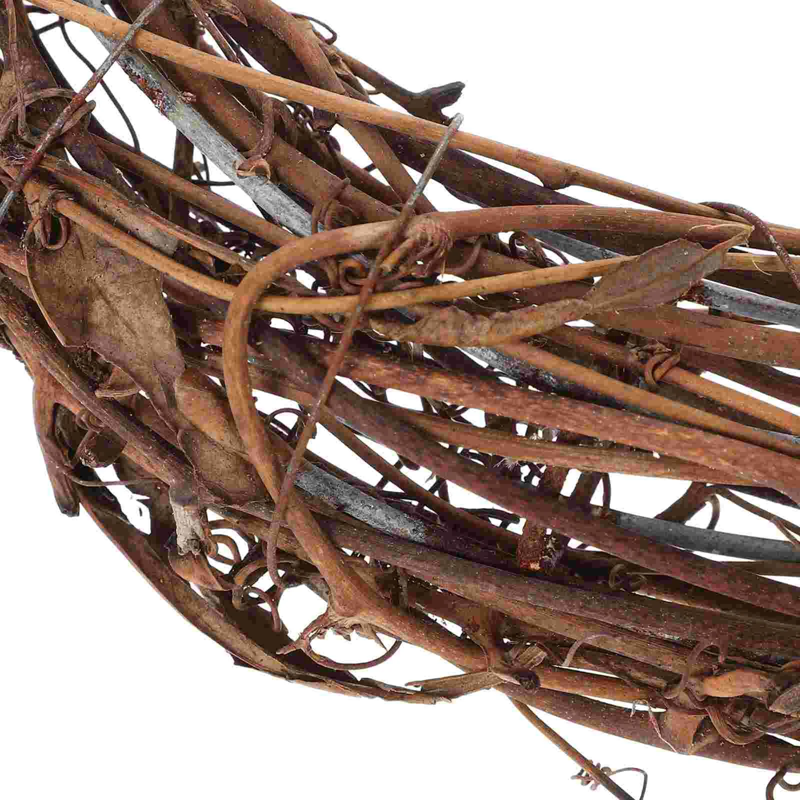 Венок в форме Луны ротанговая гирлянда на дверь кольца сделай сам для