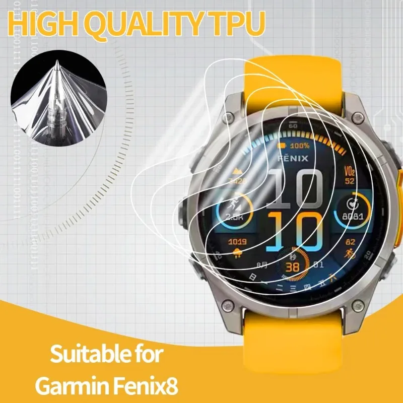 Защитная гидрогелевая пленка для экрана Garmin Fenix 8 51/47/43 мм HD
