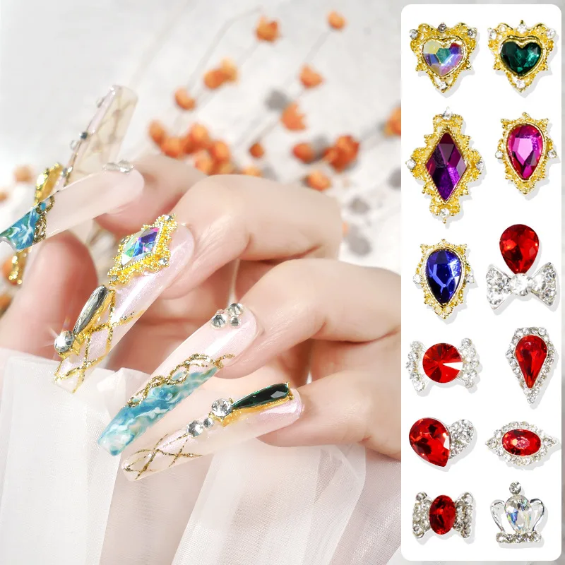 

New nail art jewelry set boxed nail art diamond jewelry nail art alloy nail art jewelry nail art decorations nail stones