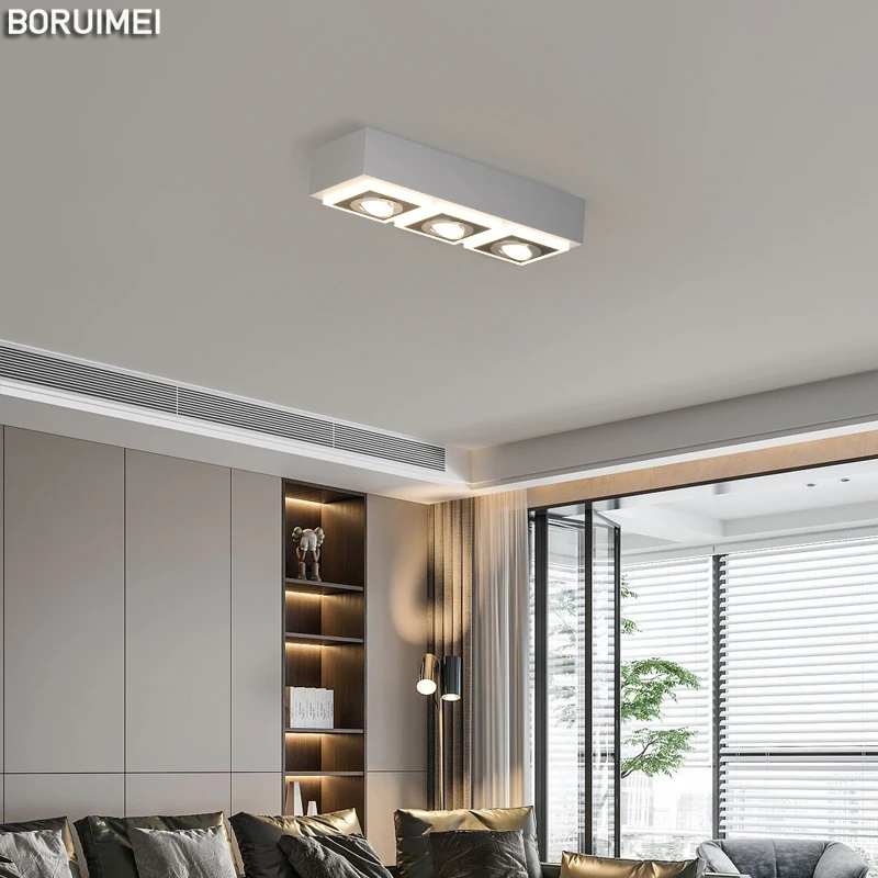 Минималистичный светодиодный акриловый светильник лампа черного и белого цвета