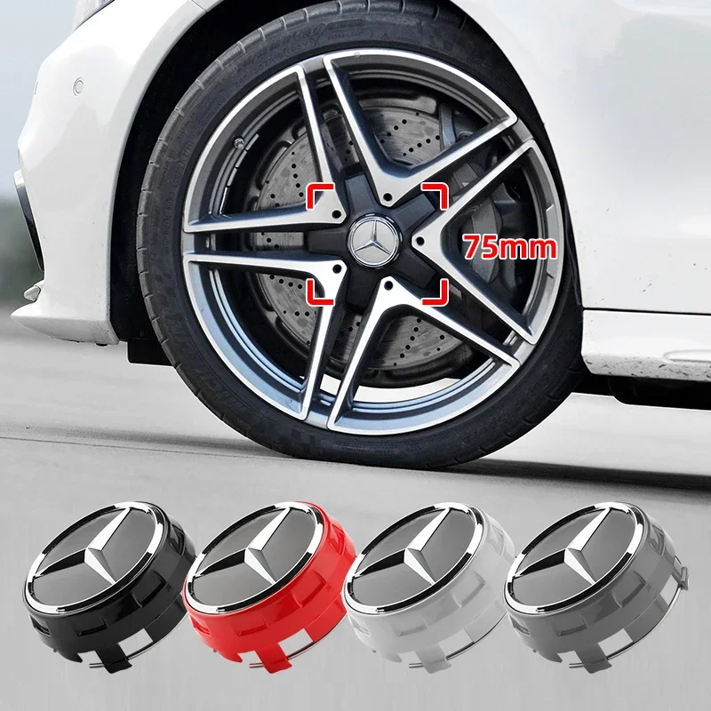 4 шт./лот 75 мм A0004000900 колпачок на ступицу колеса автомобиля эмблема значок Логотип