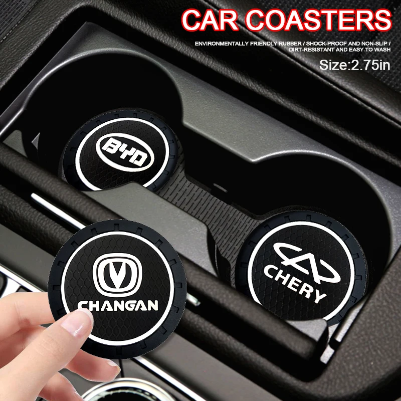 

Non-slip Car Water Cup Pad Rubber Mat Interior for Cadillac Escalade SRX CTS ATS XT5 BLS STS CT4 CT5 CT6 EXT XTS XT4 Accessories