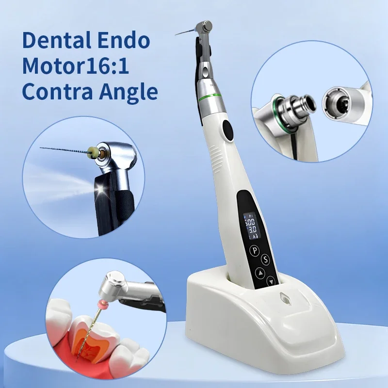 Фото Беспроводной мини-наголовник MyrickoDental LED с редукцией 16:1, низкоскоростной, для эндодонтического лечения, инструменты для корневых каналов №2