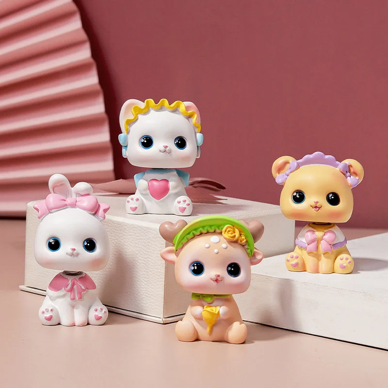 

Cartoon cute sweetheart tea party doll resin personality ornaments home desktop creative car decorations birthday gifts