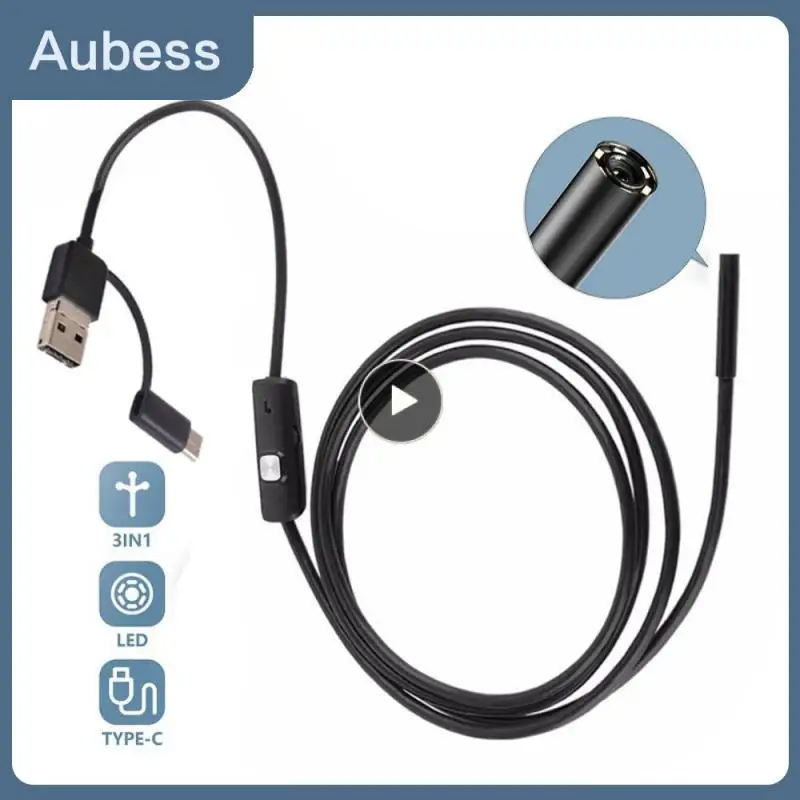 

1PCS 5.5mm Lens Waterproof Android Endoscope Camera 1m 2m 3.5m 5m 10m Hard Soft Flexible Wire USB Surveillance Endoscope Camera