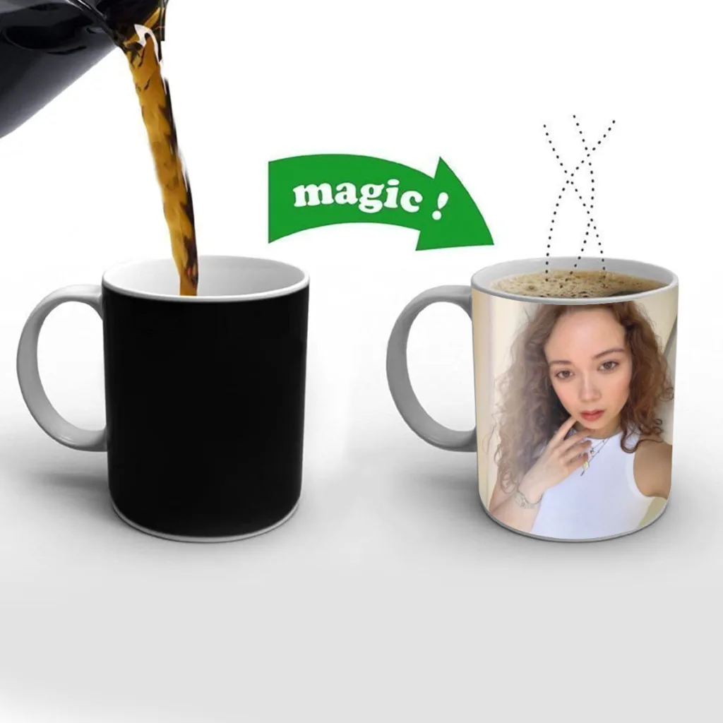 Классические винтажные кофейные кружки Singer Laufey креативная меняющая цвет чашка