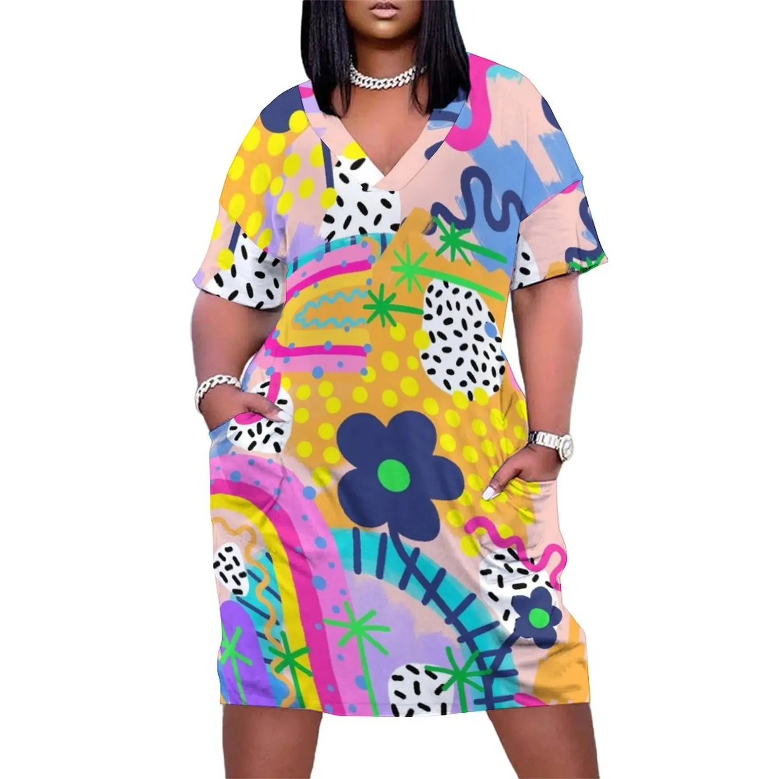 Женское платье с карманами Rainbow of Hope свободные элегантные шикарные свадебные