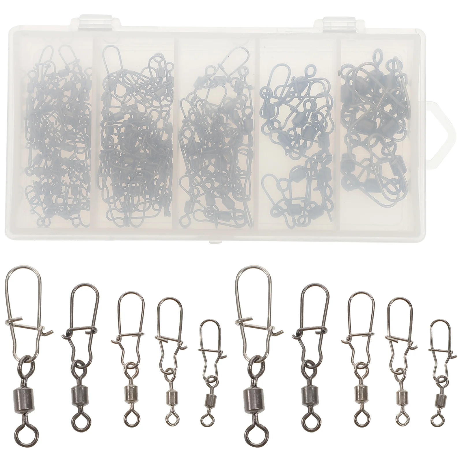 

Swivels Fishing Tackle Snapshot Saltwater Connector Gear Stainless Steel Safety