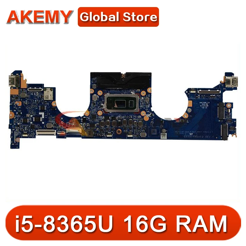 

Материнская плата DAY0PAMBAF0 для ноутбука HP Elitebook x360 1030 G4, Y0PA с процессором I5-8365U, 16 ГБ ОЗУ, 100% полностью протестированная