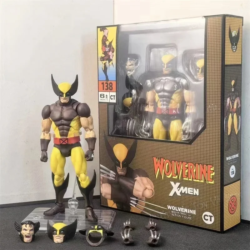 Фото Оригинальная фигурка Ct Toys Wolverine Deadpool Mafex 096 138 X-Men, коллекционная модель из комиксов для коллекционеров. №5